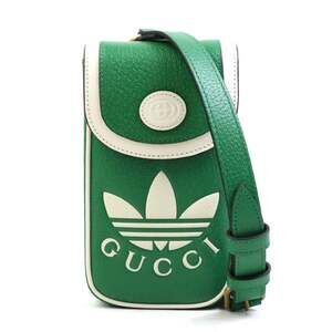 GUCCI Green Leather Shoulder Bag